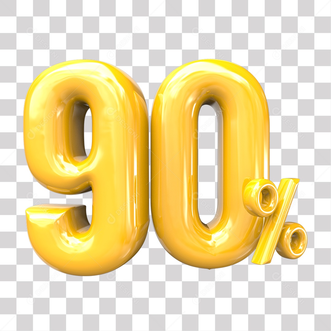 Elemento 3D Para Composição 90% De Descontos PNG Transparente