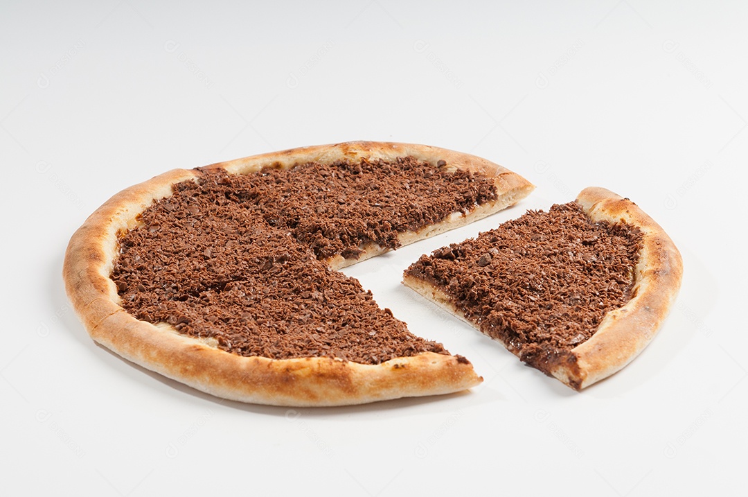 Pizza comida assada ao forno a lenha