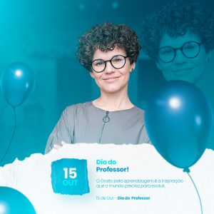 Dia do Professor 15 de Outubro Parabéns Social Media PSD Editável