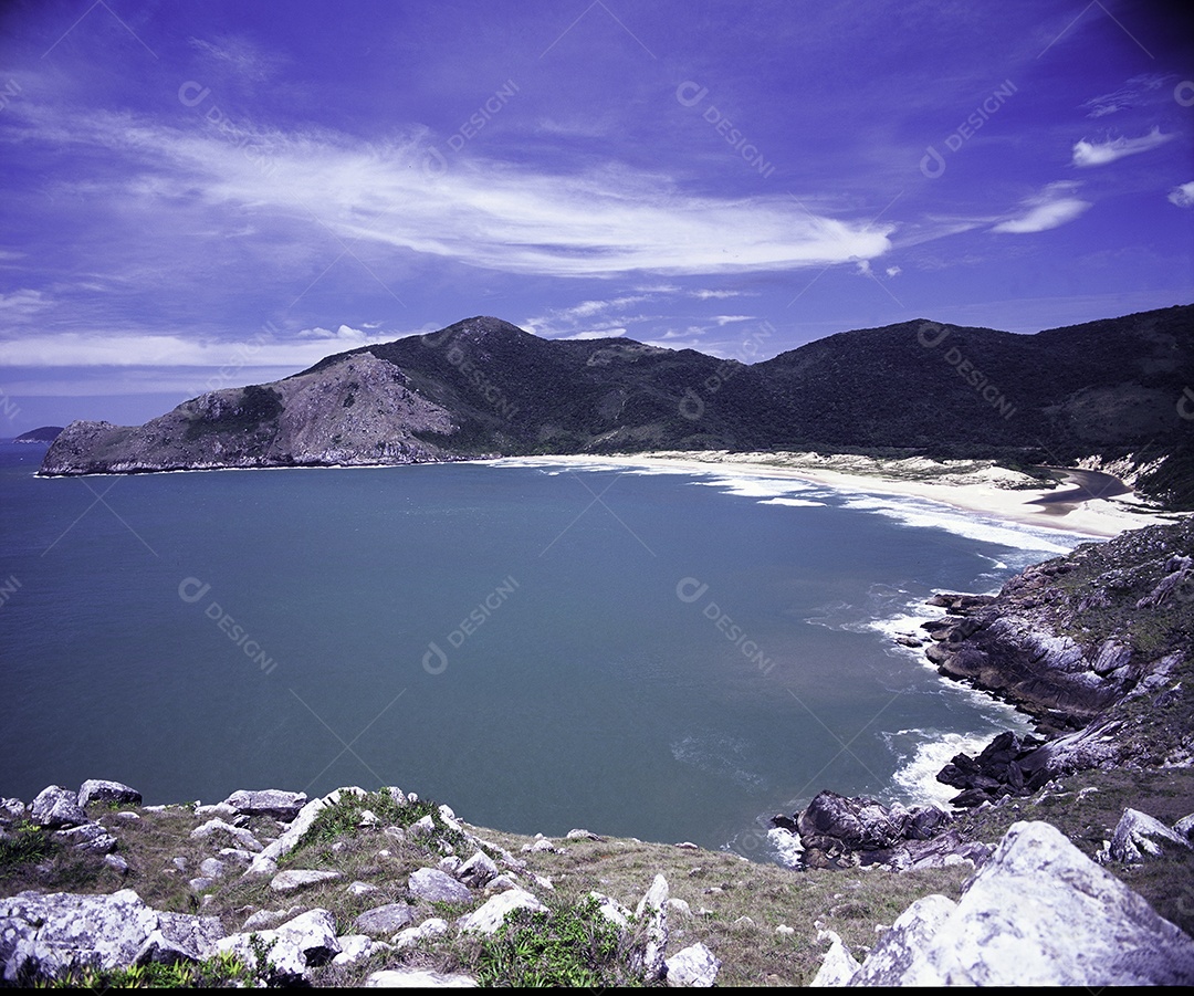 Praia paisagem pessoa curtindo verão