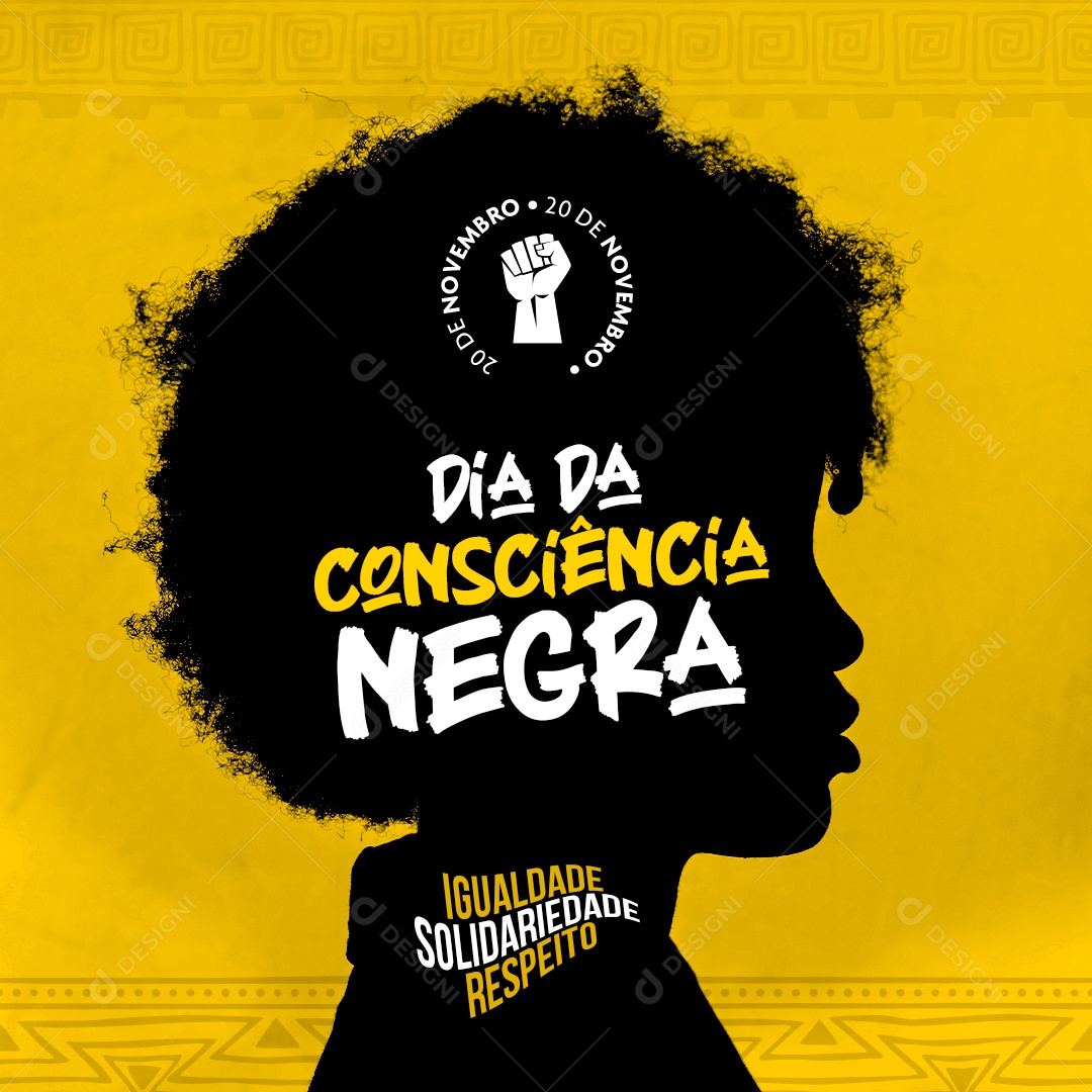Dia da Consciência Negra Vidas Negras Importam Social Media PSD Editável