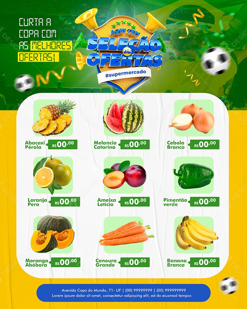 Encarte Seleção De Ofertas Venha Conferir Social Media PSD Editável