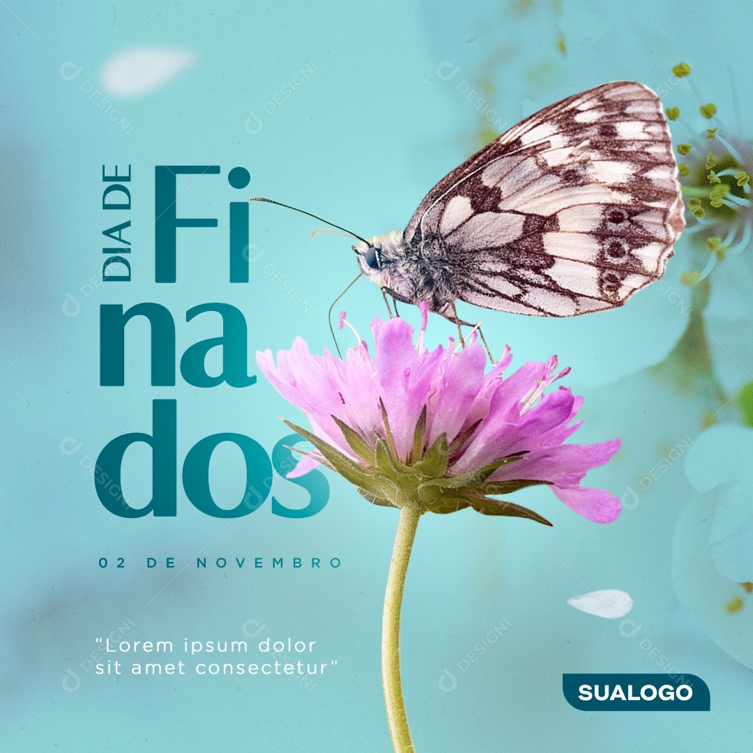 Post Feed Data Comemorativa Dia dos Finados Social Media PSD