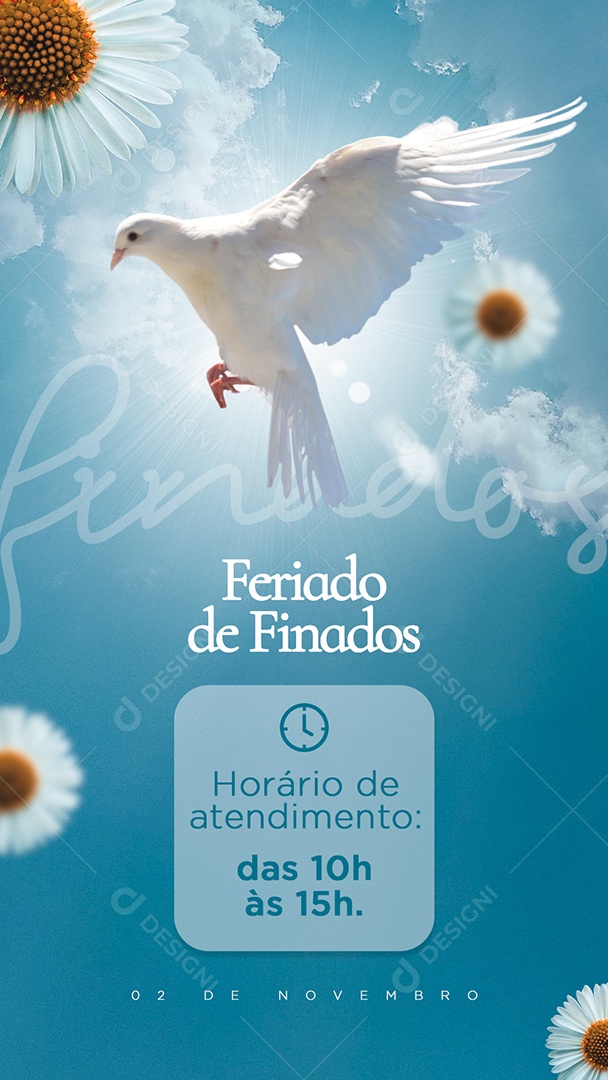 Post Feed Data Comemorativa Dia dos Finados Social Media PSD