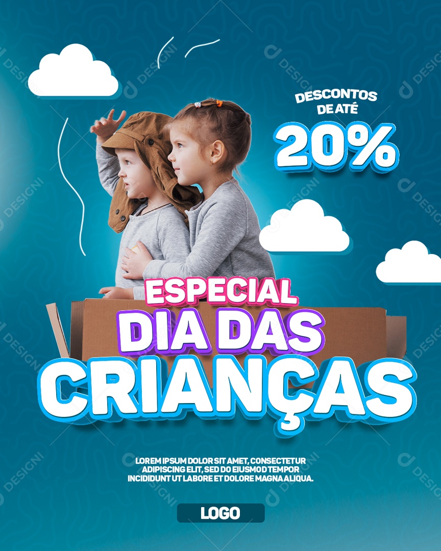 Especial Dia Das Crianças Data Comemorativa Social Media PSD Editável