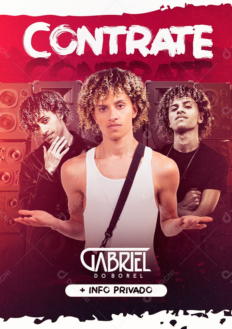 Contrate Dj Gabriel do Borel Flyer Social Media PSD Ediitável