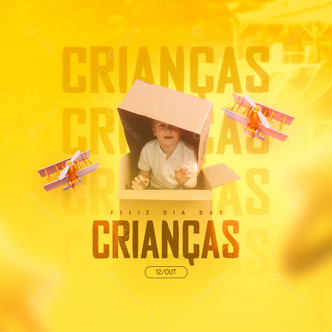 Feliz Dia das Crianças 12 de Outubro Social Media PSD Editável