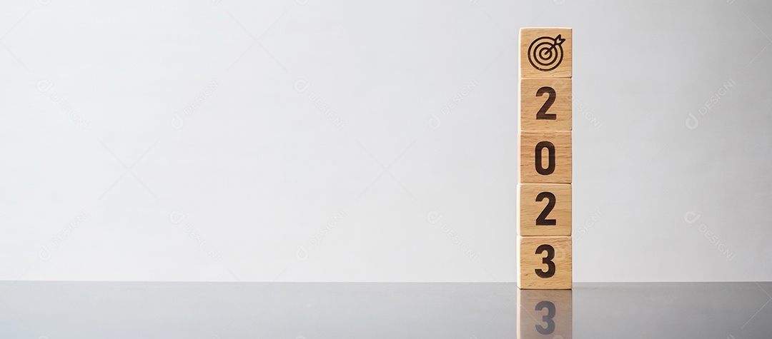 Bloco 2023 com sinal de alvo. Objetivo de Negócios, Alvo, Resolução