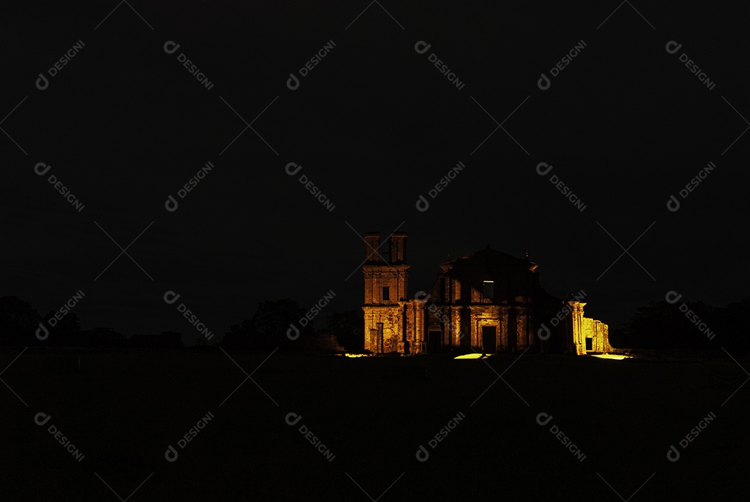 Ruínas de São José das Missões, Rio Grande do Sul, Brasil.