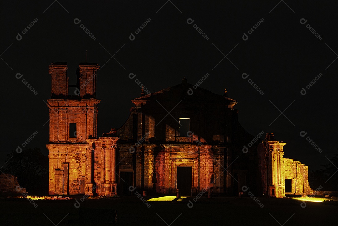 Ruínas de São José das Missões, Rio Grande do Sul, Brasil.