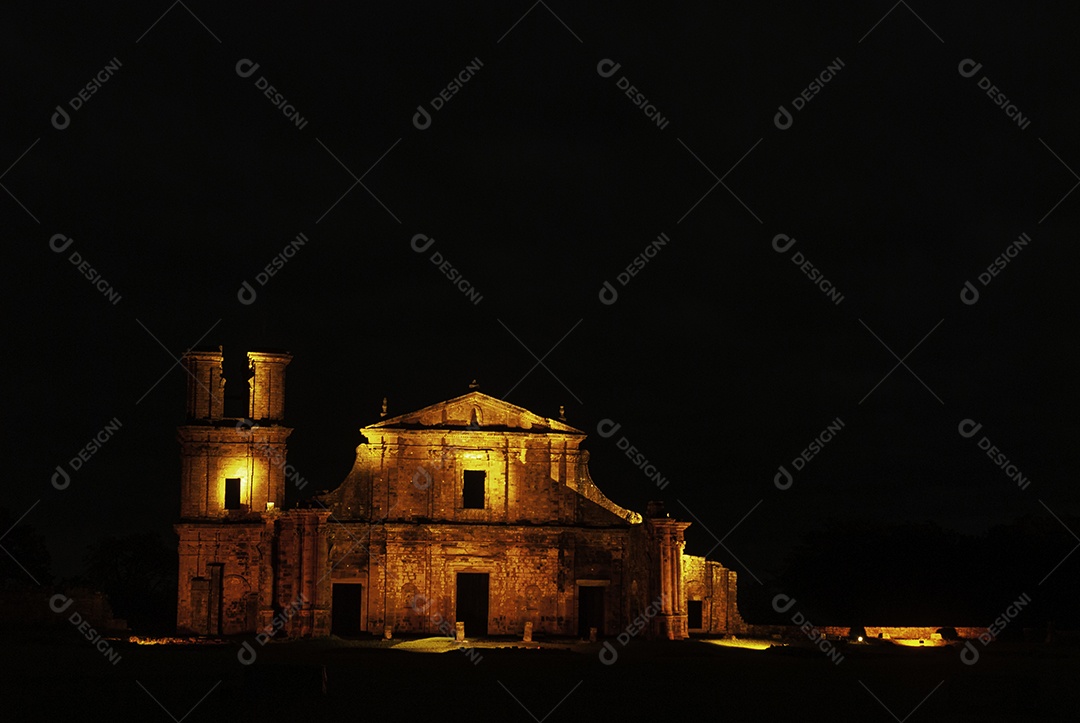 Ruínas de São José das Missões, Rio Grande do Sul, Brasil.