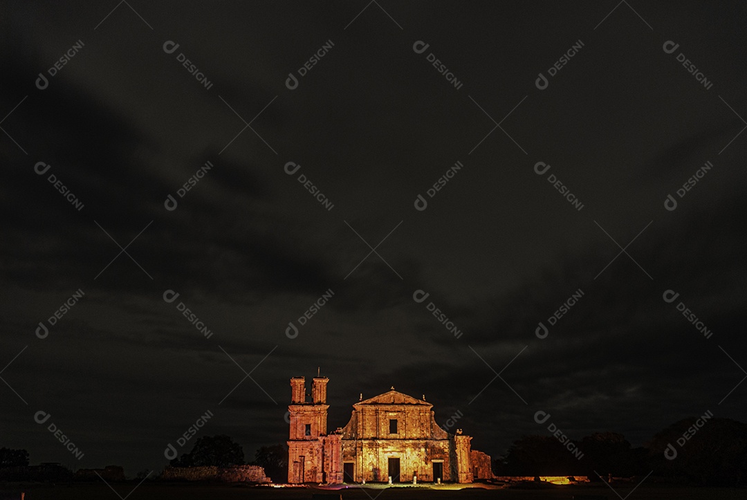 Ruínas de São José das Missões, Rio Grande do Sul, Brasil.