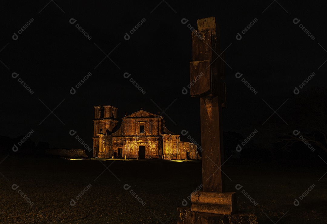 Ruínas de São José das Missões, Rio Grande do Sul, Brasil.