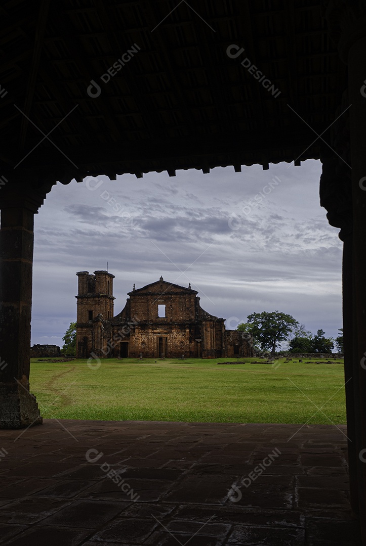 Ruínas de São José das Missões, Rio Grande do Sul, Brasil.