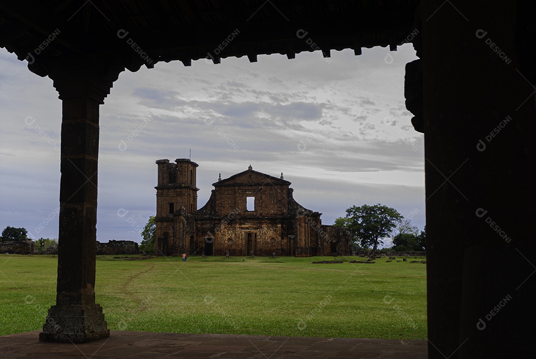 Ruínas de São José das Missões, Rio Grande do Sul, Brasil.