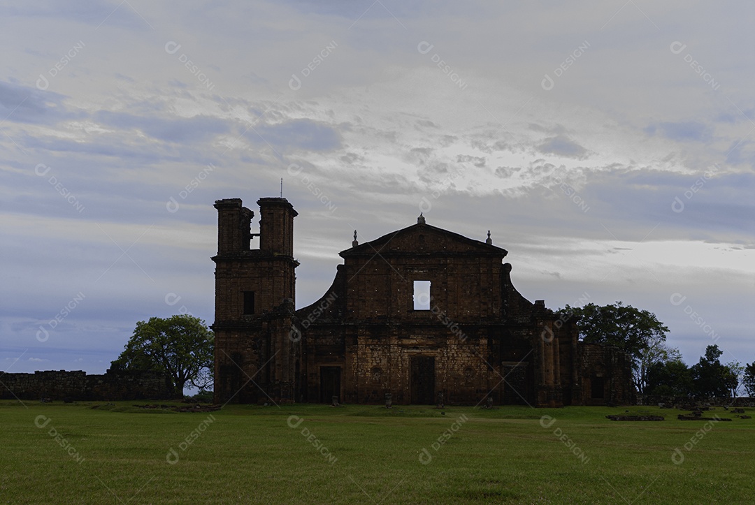 Ruínas de São José das Missões, Rio Grande do Sul, Brasil.