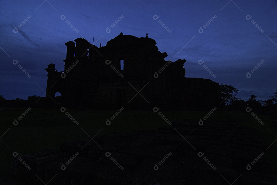 Ruínas de São José das Missões, Rio Grande do Sul, Brasil.