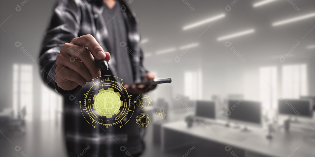 Negociação comercial de moedas criptográficas Bitcoin Trocas Investir Metaverso ações