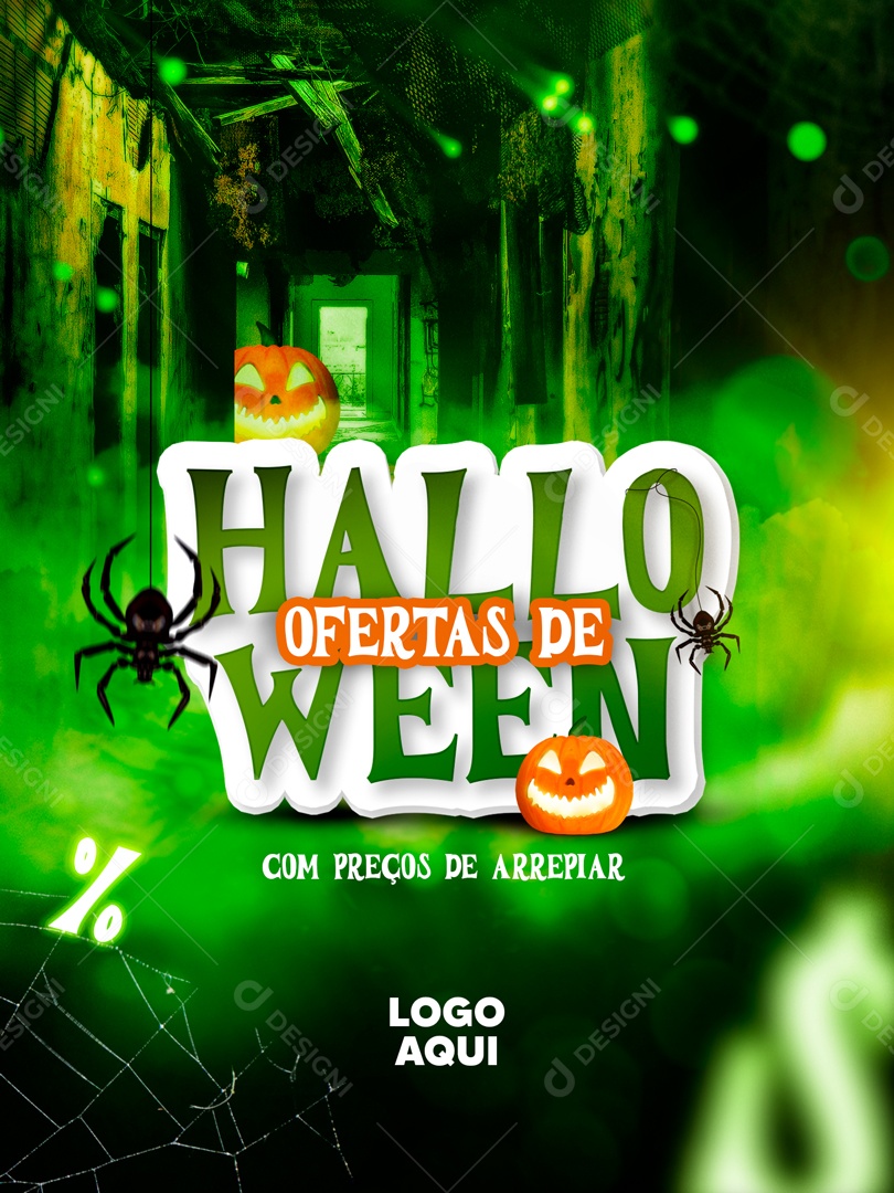 Semana Do Halloween Promoções Social Media PSD Editável