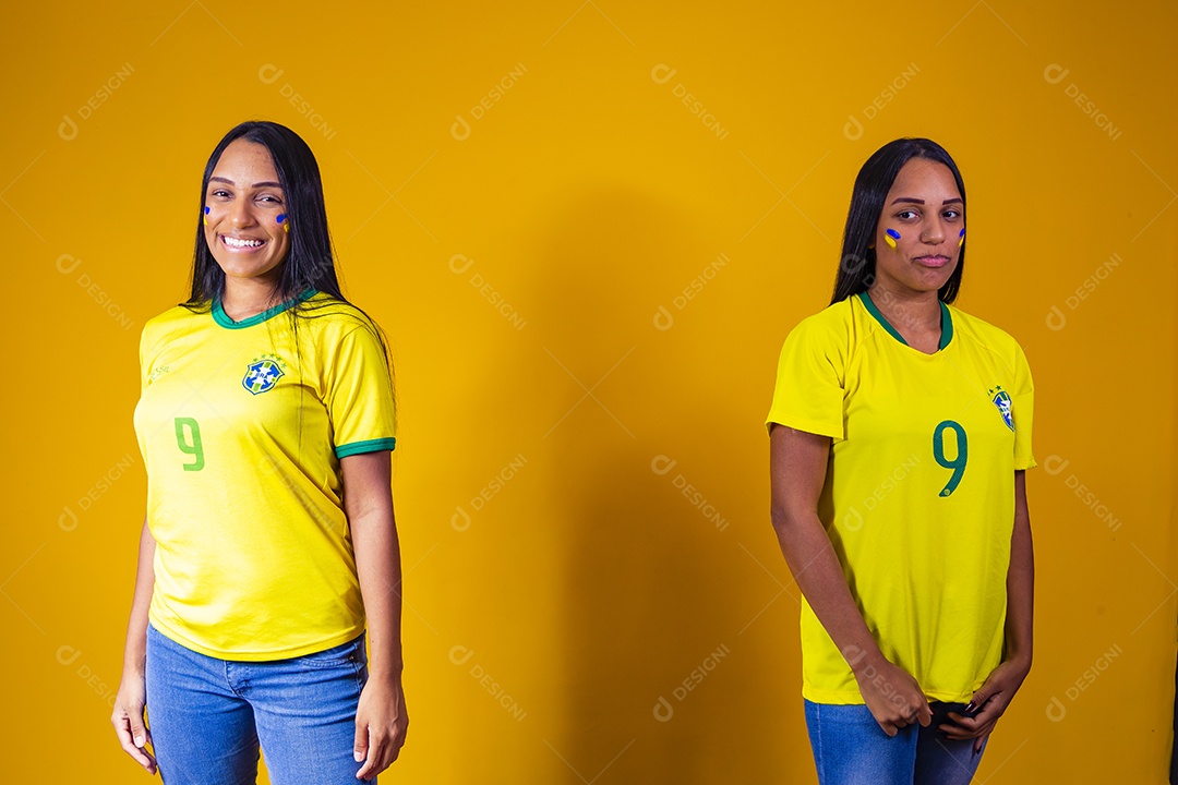 Lindas mulheres torcedoras da seleção brasileiras