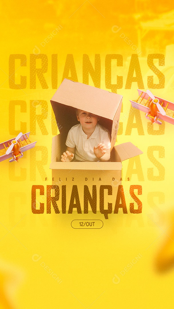 Social Media Dia Das Crianças 12 de Outubro PSD Editável