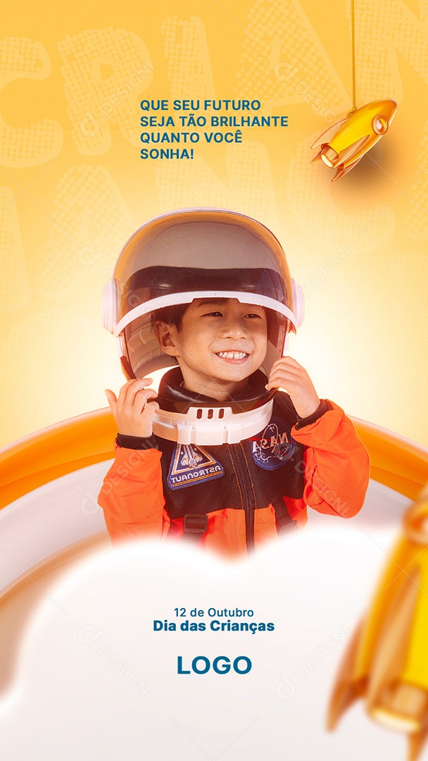 Social Media Feliz Dia Das Crianças 12 de Outubro PSD Editável