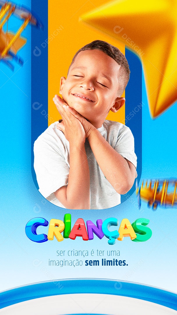 Social Media Ser Criança Dia Das Crianças 12 de Outubro PSD Editável