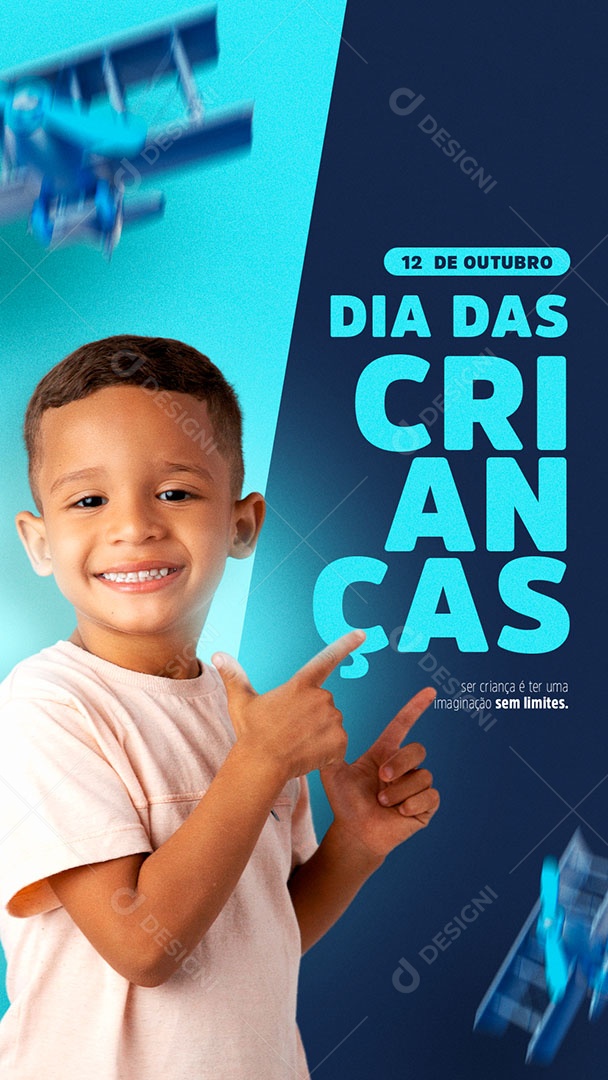 Social Media Feliz Dia Das Crianças 12 de Outubro PSD Editável