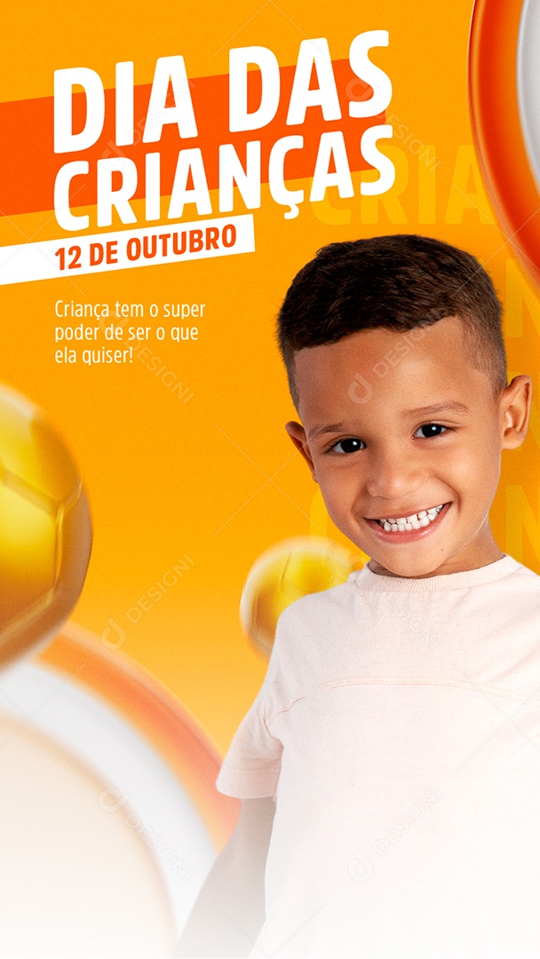 Social Media Dia Das Crianças 12 de Outubro PSD Editável