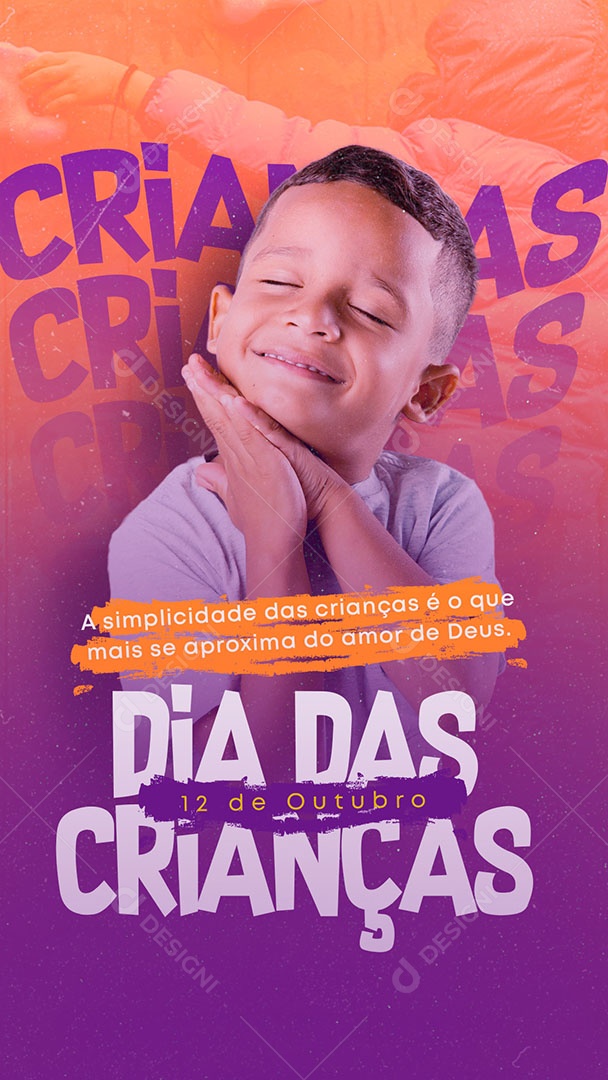 Social Media Simplicidade Dia Das Crianças 12 de Outubro PSD Editável