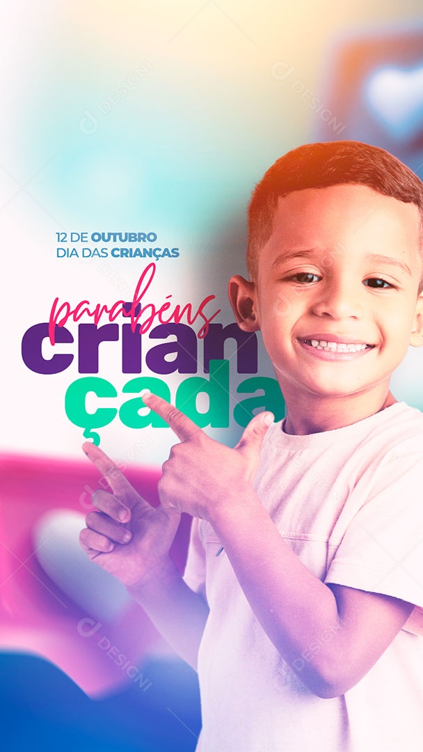 Social Media Parabéns Dia Das Crianças 12 de Outubro PSD Editável