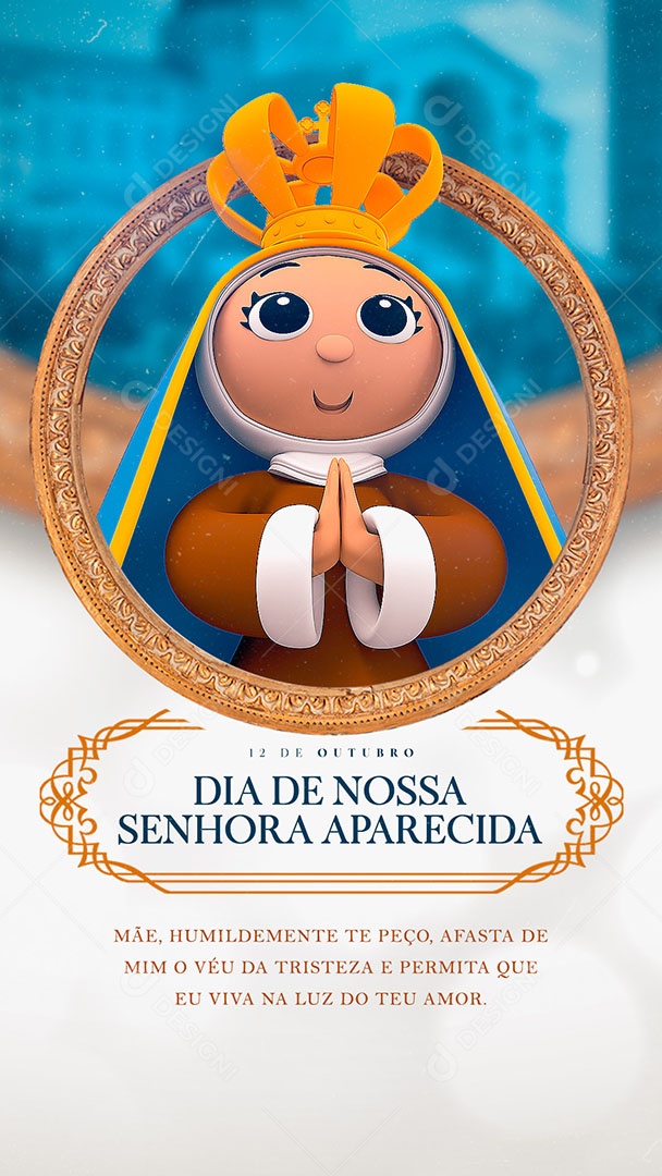 Nossa Senhora da Aparecida 12 de Outubro Social Media PSD Editável