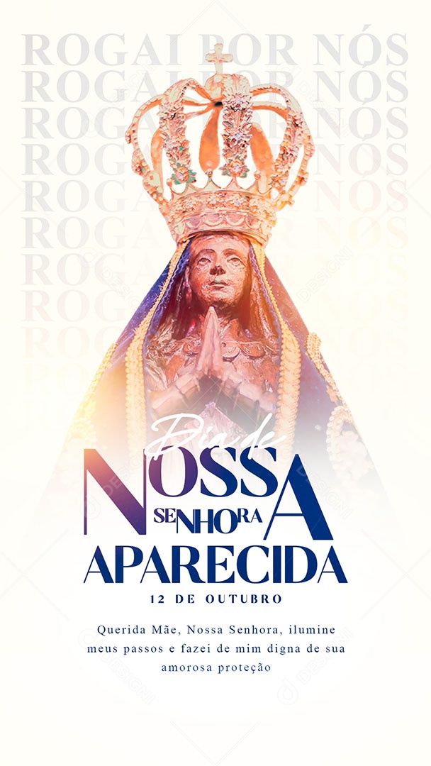 Nossa Senhora da Aparecida 12 de Outubro Social Media PSD Editável