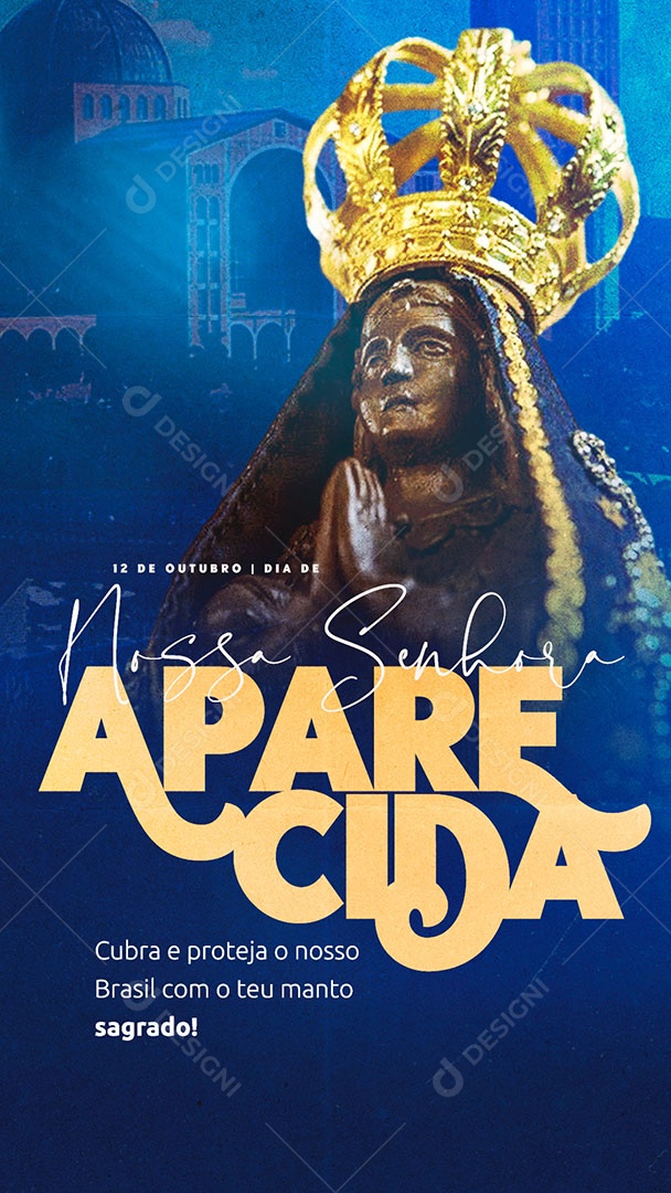 Nossa Senhora da Aparecida 12 de Outubro Social Media PSD Editável