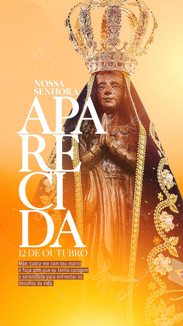 Dia Da Nossa Senhora da Aparecida 12 de Outubro Social Media PSD Editável