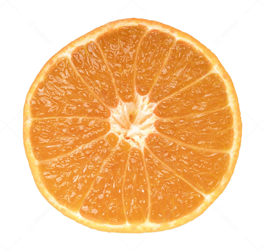 Isolado de frutas laranja em fundo branco com traçado de recorte.