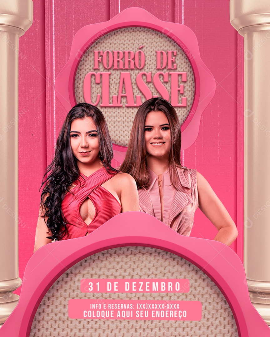 Flyer Forró De Classe Shows Social Media PSD