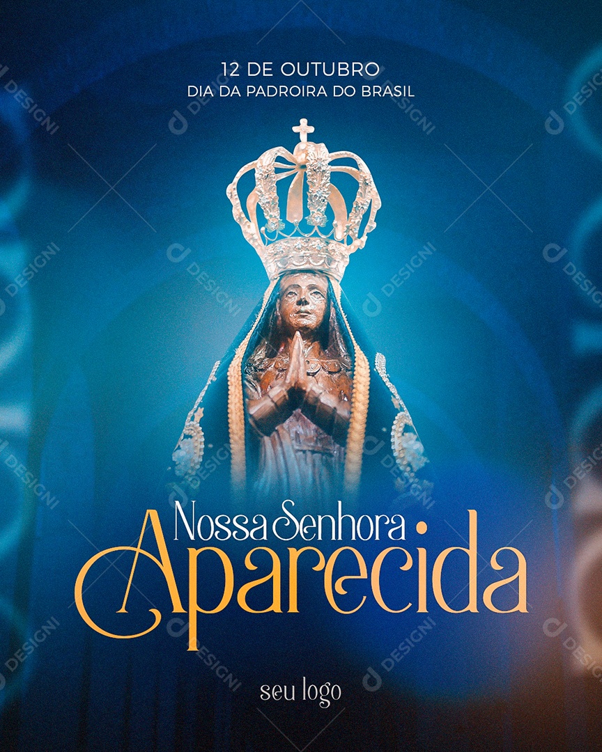 Dia Da Nossa Senhora da Aparecida 12 de Outubro Social Media PSD Editável
