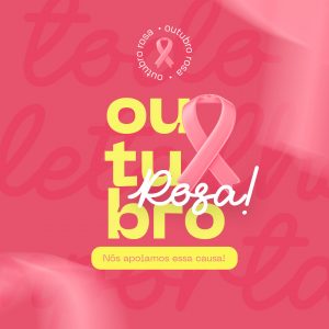 Outubro Rosa Um Toque Pode Salvar Sua Vida Social Media PSD Editável