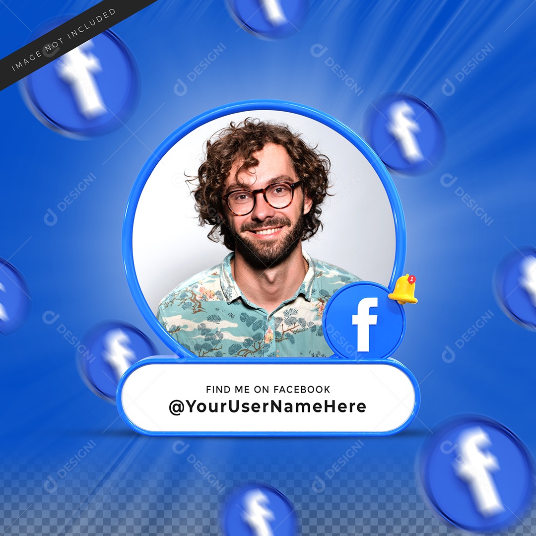 Social Media Perfil do Facebook para Redes Sociais PSD Editável