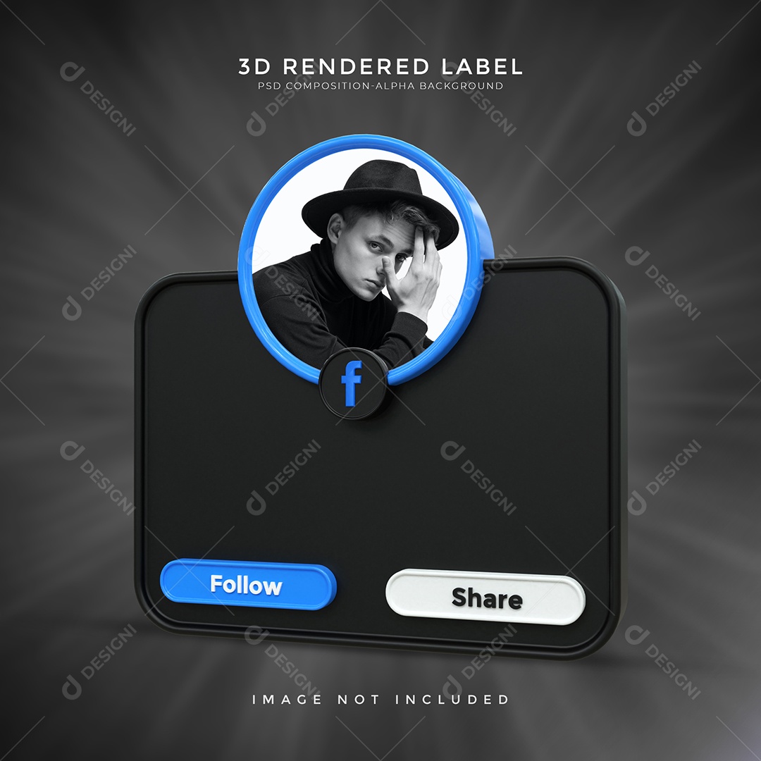 Social Media Perfil do Facebook para Redes Sociais PSD Editável