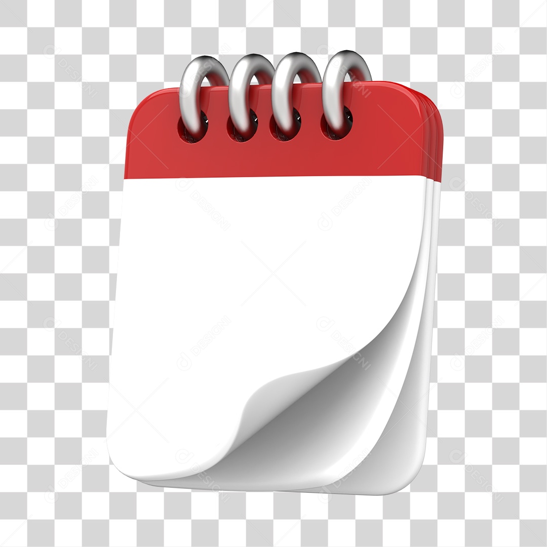 Calendar 3D Element For Composition PNG Transparent