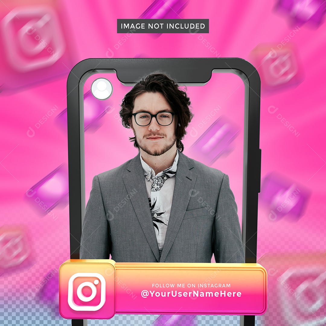 Social Media Perfil do Instagram para Redes Sociais PSD Editável