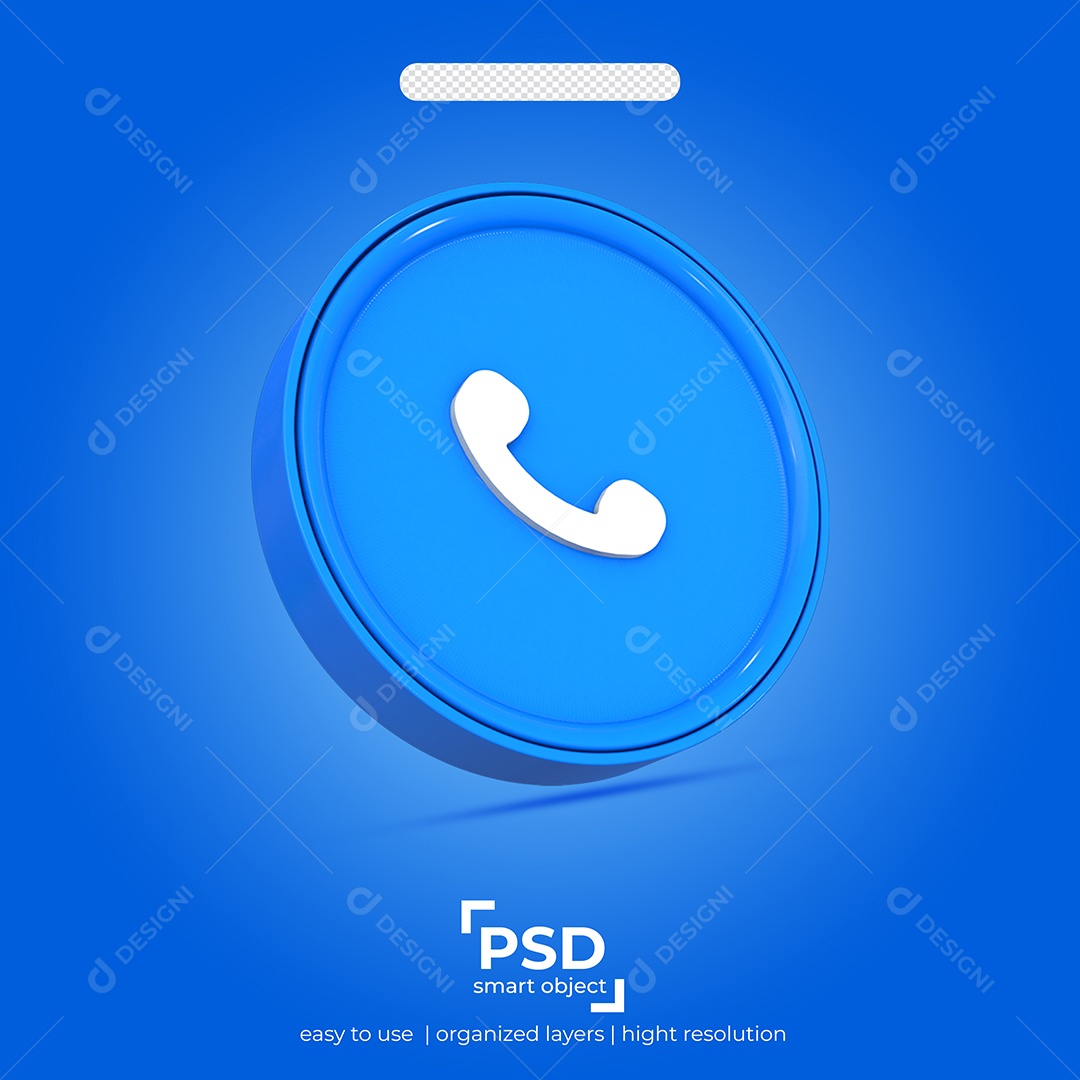 Telefone  Elemento 3D Para Composição PSD