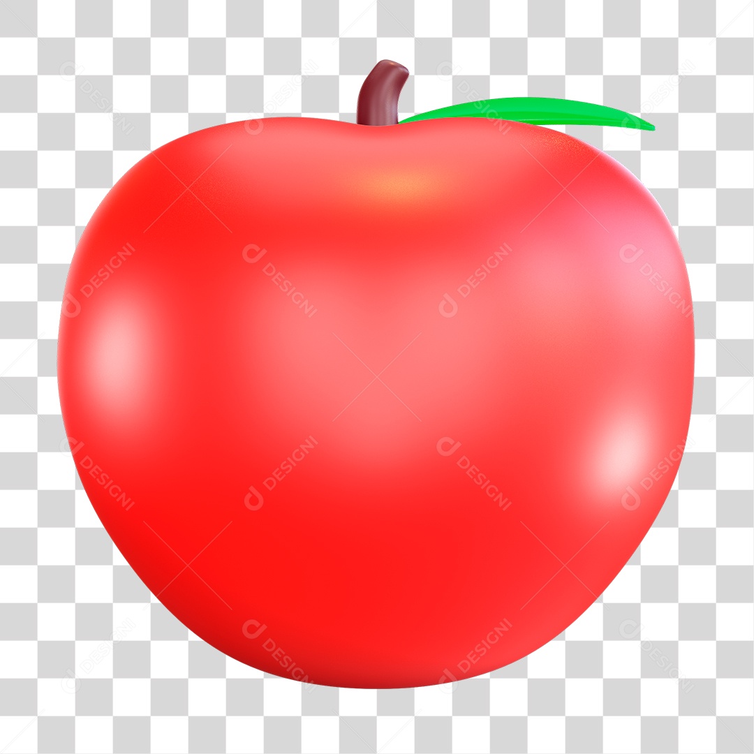 Fruta Vermelha Maçã PNG Transparente