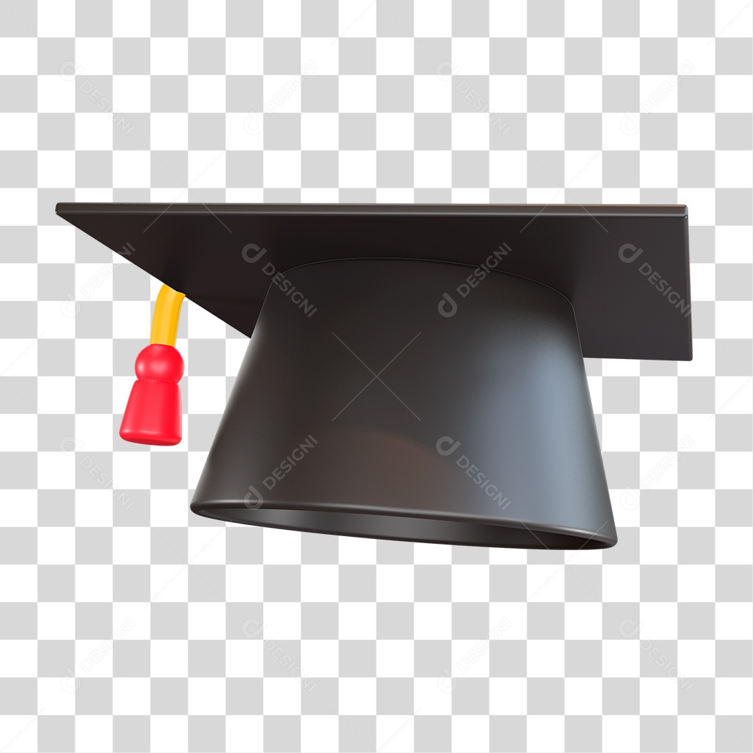 Chapéu de Formatura Preto PNG Transparente