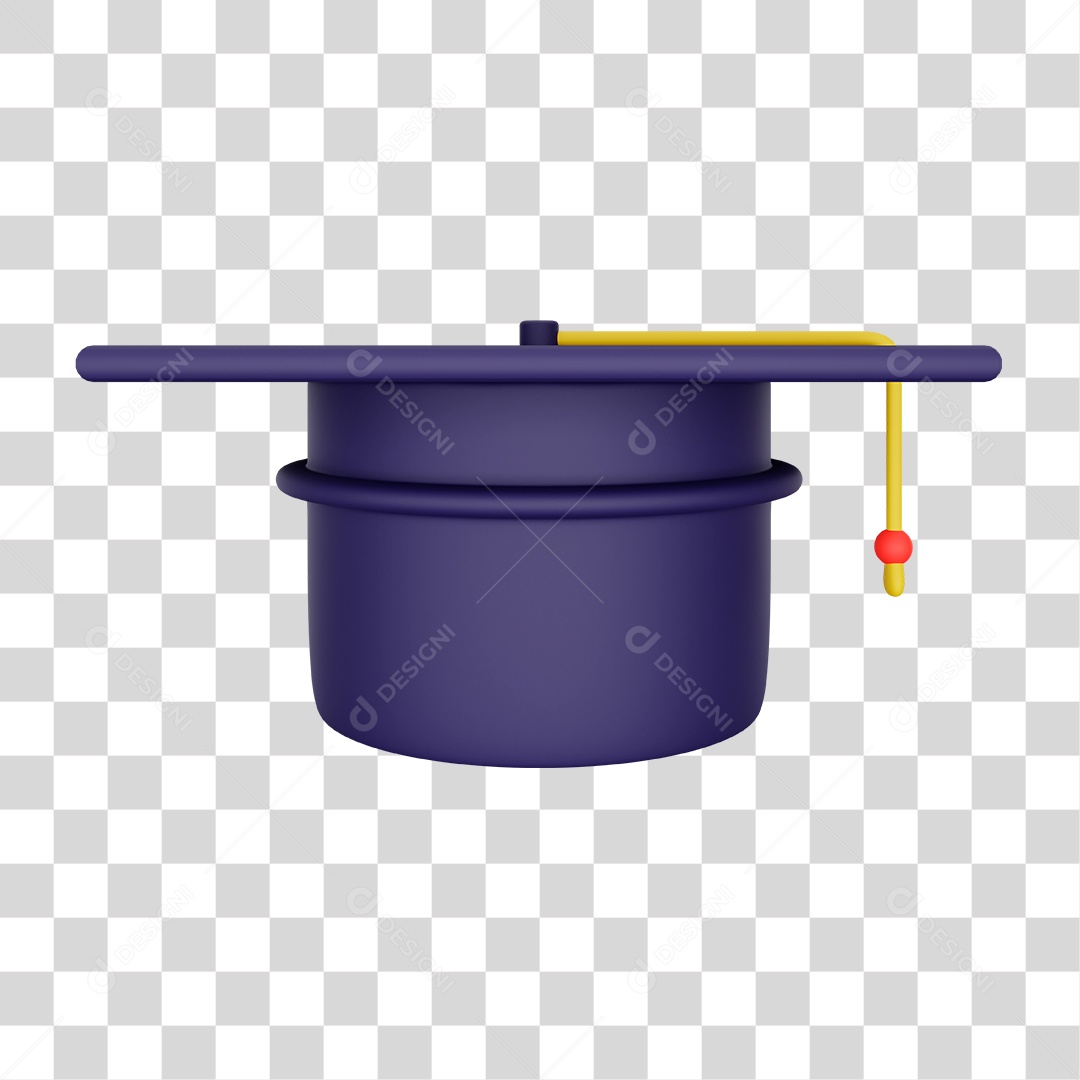 Chapéu de Formatura Preto Capelo PNG Transparente