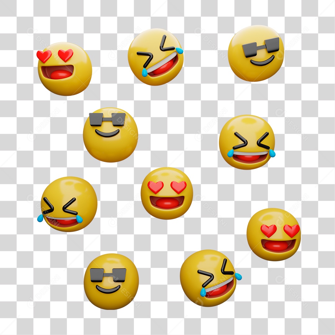 Emoji 3D PNG Transparente