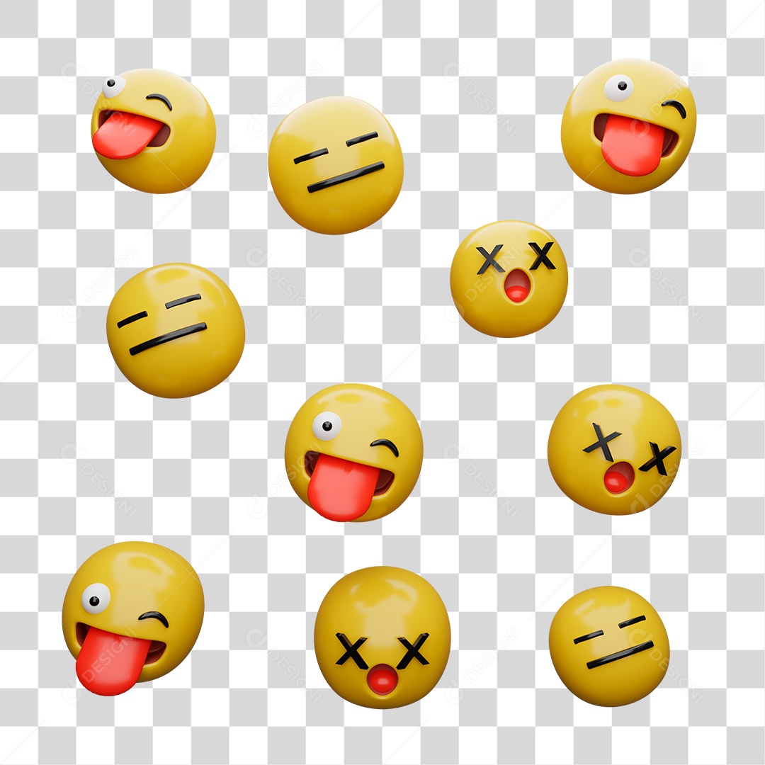 Emoji 3D PNG Transparente