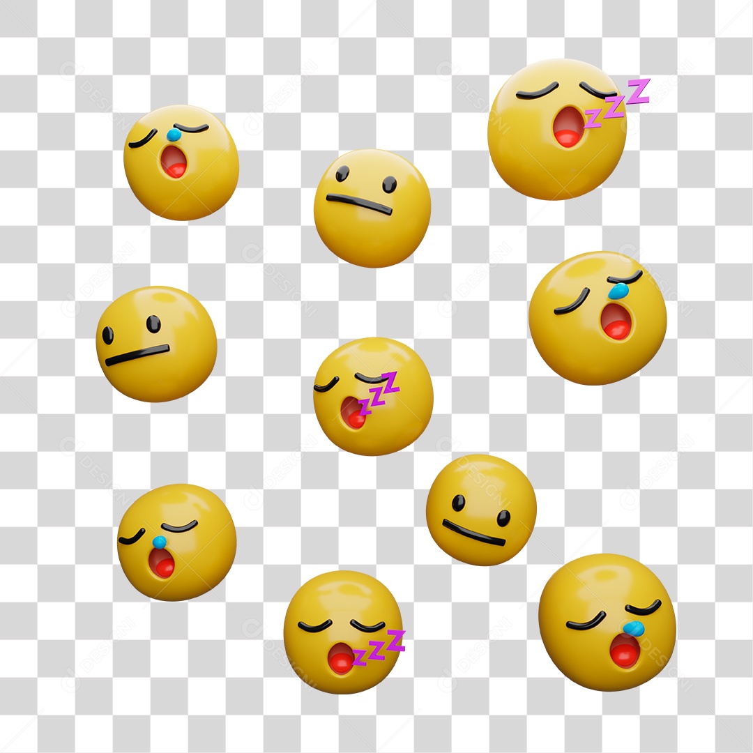 Emoji 3D PNG Transparente